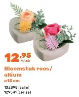 Happyland Bloemstuk roos/ allium ø15 cm aanbieding