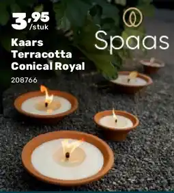 Happyland Kaars Terracotta Conical Royal aanbieding