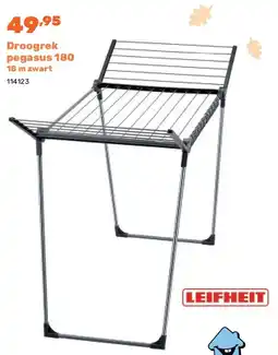 Happyland Droogrek pegasus 180 18 m zwart aanbieding