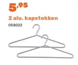 Happyland 2 alu. kapstokken aanbieding