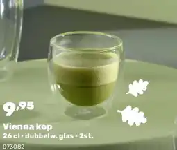 Happyland Vienna kop 26 cl • dubbelw. glas • 2st aanbieding