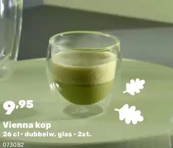 Happyland Vienna kop 26 cl • dubbelw. glas • 2st aanbieding