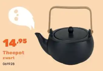 Happyland Theepot zwart aanbieding