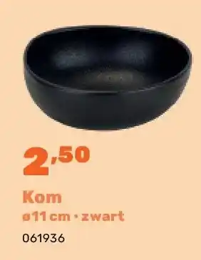 Happyland Kom ø11 cm • zwart aanbieding