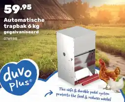 Happyland Automatische trapbak 6 kg gegalvaniseerd aanbieding