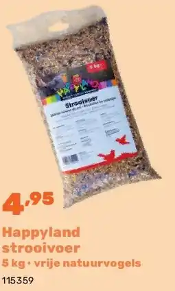 Happyland Happyland strooivoer 5 kg • vrije natuurvogels aanbieding