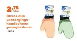 Happyland Duvo+ duo verzorgingshandschoen gemengde kleuren aanbieding