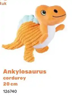 Happyland Ankylosaurus corduroy 20 cm aanbieding