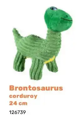 Happyland Brontosaurus corduroy 24 cm aanbieding