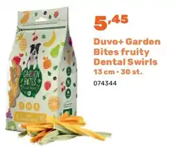Happyland Duvo+ Garden Bites fruity Dental Swirls 13 cm • 30 st aanbieding