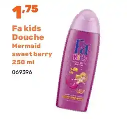 Happyland Fa kids Douche Mermaid sweet berry 250 ml aanbieding