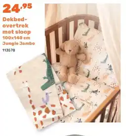 Happyland Dekbedovertrek met sloop 100x140 cm Jungle Jambo aanbieding