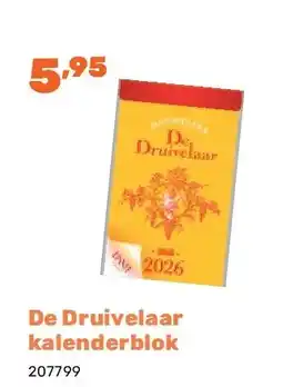 Happyland De Druivelaar kalenderblok aanbieding