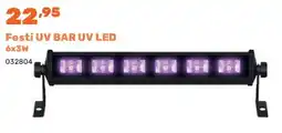 Happyland Festi UV BAR UV LED 6x3W aanbieding