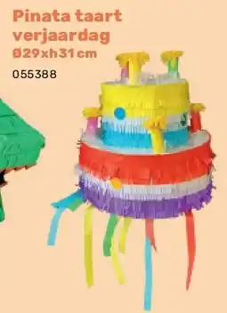 Happyland Pinata taart verjaardag Ø29xh31 cm aanbieding