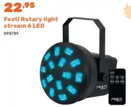 Happyland Festi Rotary light stream 6 LED aanbieding