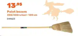 Happyland Polet bezem 300/400+steel • 100 cm aanbieding