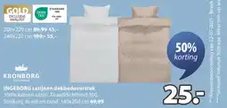 Jysk Ingeborg Satijnen Dekbedovertrek aanbieding