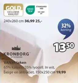 Jysk Vanja Laken aanbieding
