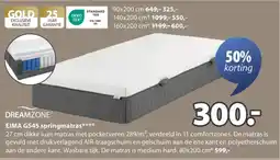 Jysk Eima GS45 springmatras aanbieding