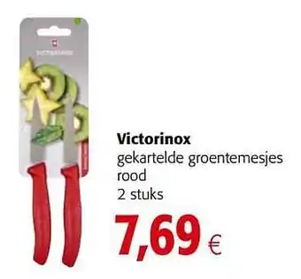 Victorinox gekartelde groentemesjes rood