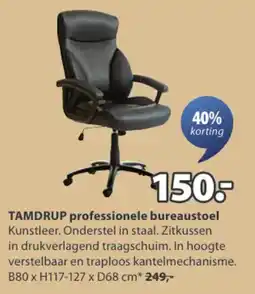 Jysk Tamdrup Professionele Bureaustoel aanbieding