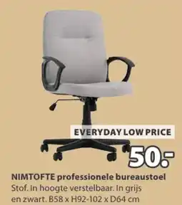 Jysk Nimtofte Professionele Bureaustoel aanbieding