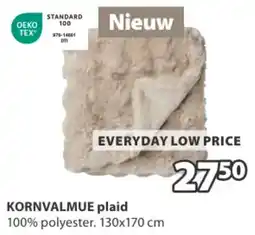 Jysk Kornvalmue Plaid aanbieding