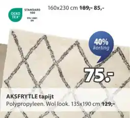 Jysk Aksfrytle Tapijt aanbieding