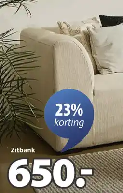 Jysk Allese zitbank met chaise longue aanbieding