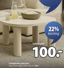 Jysk Lundeborg salontafel aanbieding