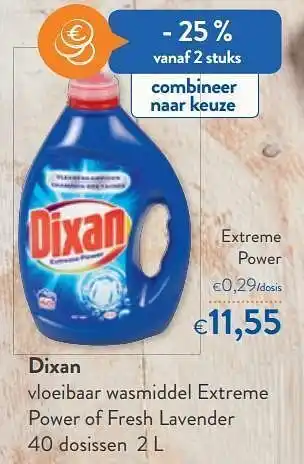 OKay Dixan vloeibaar wasmiddel extreme power aanbieding