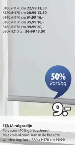 Jysk Senja rolgordijn aanbieding