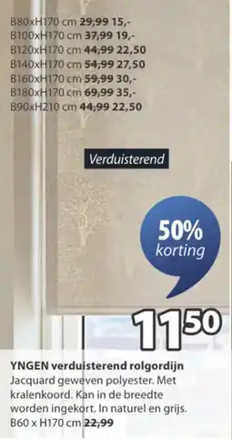 Jysk Yngen Verduisterend Rolgordijn aanbieding