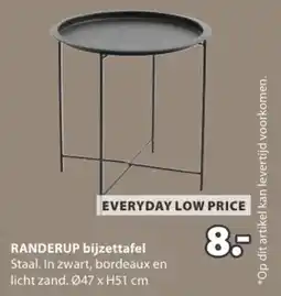 Jysk Randerup Bijzettafel aanbieding