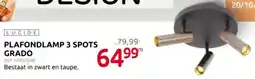 Brico Lučīde plafondlamp 3 spots grado aanbieding