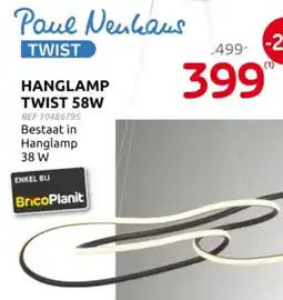 Brico Hanglamp Twist 58W aanbieding