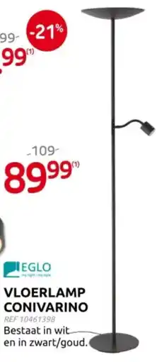 Brico Eglo Vloerlamp Conivarino aanbieding
