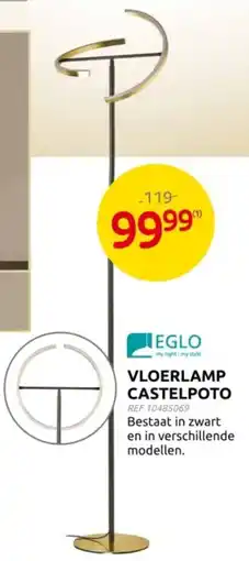 Brico Eglo Vloerlamp Castelpoto aanbieding