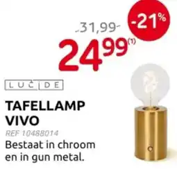 Brico Luči̇de tafellamp vivo aanbieding