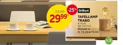 Brico Brilliant Tafellamp Trabo aanbieding