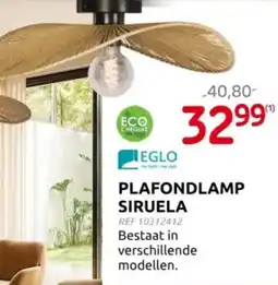 Brico Eglo plafondlamp siruela aanbieding