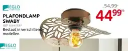 Brico Eglo plafondlamp swaby aanbieding