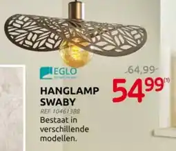 Brico Eglo hanglamp swaby aanbieding