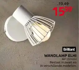 Brico Brilliant Wandlamp elhi aanbieding