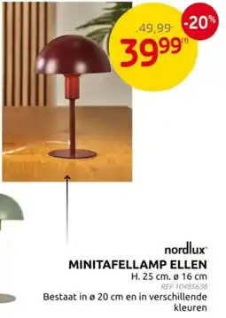 Brico Nordlux Minitafellamp Ellen aanbieding