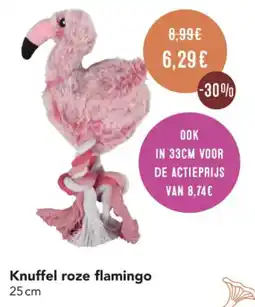 Poils et Plumes Knuffel roze flamingo aanbieding