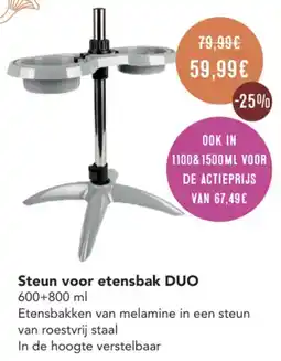 Poils et Plumes Steun voor etensbak Duo aanbieding