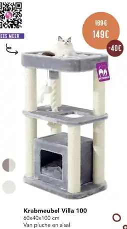 Poils et Plumes Krabmeubel Villa 100 aanbieding