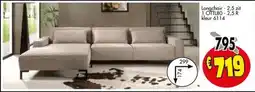 Budget Meubelen Longchair 2,5 zit 1 OTTL80 2,5 R aanbieding